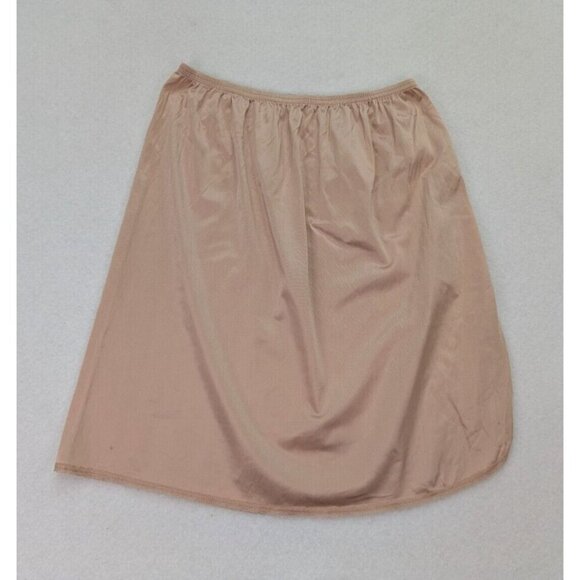 Vassarette Women's Skirt Half Slip Size Medium Beige Nylon - Picture 1 of 13